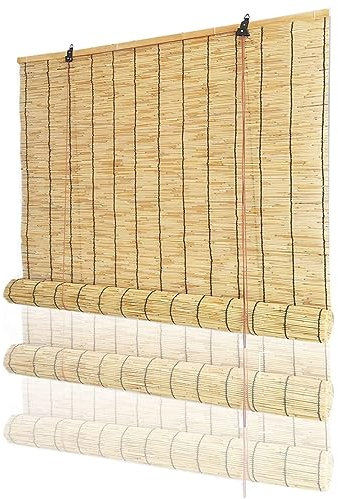 Schilfvorhang, Retro Bambusrollo, Lichtfilter Vorhang 120x200cm 140x250cm 160x300cm Für Draußen/Innen/Dekorativ Bambus Rollo (Size : 120x200cm)