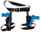 Black Thigh Twin Holster Set with Fake Guns Set Lara Croft Novelty Cowboy Fancy Dress Party Toy Prop