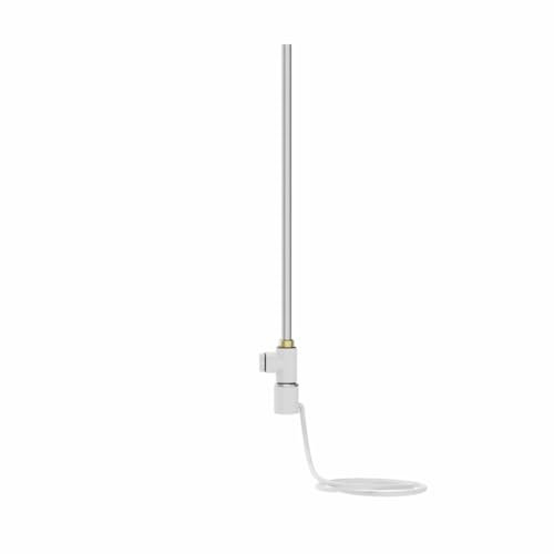 NRG 600W Electric Heating Element Dual Fuel Kit for Towel Rail Radiator,with Cover and T-piece White