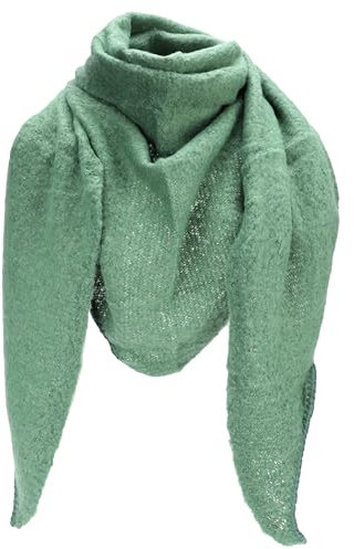 irisaa Damen Schal XXL, weiche flauschige dreieckstuch, Deckenschal Herbst Winter Dreieck Halstuch für Frauen und Mädchen, Lang Kuschelig 190 * 80cm, Schal Farben 2020:Grün