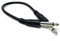 DRUT 25cm 6.35mm 1/4 TS Mono Jack to Jack Plug Lead for Guitar, Amplifiers, Music Instruments, Speakers, Microphone Cable Straight Ends, Black 0.8ft