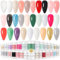 29 Colours Acrylic Nail Set Professional Polymer for 3D French Nail Manicure Extension Nail Carving, Durable Beauty Gifts