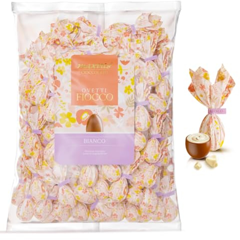 Ovetti Fiocco Cioccolato Maxtris Ripieno Bianco Busta da 500 g. SENZA GLUTINE