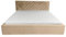 Ares Meble Modernes Boxspringbett 140x200 cm mit Gepolstertes Kopfteil - Samt Zwei-Personen Bett mit Stauraum für Schlafzimmer und Gästezimmer, Praktisch Möbel mit Groß Bettkasten: Beige