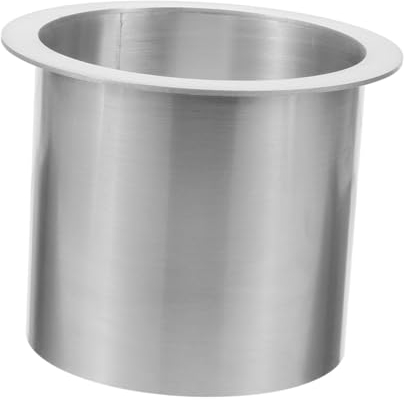 JOINPAYA Chute À Déchets Encastrée Acier Inoxydable Pour Comptoir Grommet Rond Pratique Pour Cuisine Et Bureau Poubelle Intégrée Élégante Et Résistante Corrosion