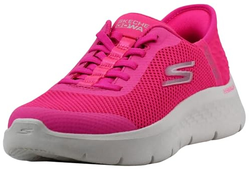 Skechers Hands Free Slip-ins Go Walk Damenschuhe mit Flex-Technologie, Knallpink (Hot Pink), 39 EU