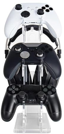 BBTISG Support de manette de jeu universel à 3 couches - Organisateur de bureau - Peut contenir une tasse, un téléphone, un stylo, une manette et un casque