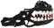 Hundemaulkorb, Halloween-Hundemaulkorb mit Zähnen, lustiger Hundemaulkorb, Hundetrainingsmaulkorb, gruseliger Hundemaulkorb, einzigartiges Halloween-Design, Anti-Biss-Funktion für kleine, mittelgroße