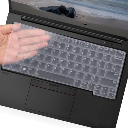 Tastaturabdeckung für Lenovo Thinkpad x1 Carbon Gen 11/10 14 Zoll Laptop, ThinkPad T14 T14s Gen 4/3, ThinkPad L14 P14s Gen 3, ThinkPad X1 Yoga Gen 8/7, ThinkPad E14 Gen 5 Laptop, transparent