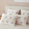 Freyamy Plüsch Kissenbezug 40x80cm 2er Set Violett Weiß Herz Liebe Kunstpelz Flauschig Kopfkissenbezug Flanell Fleece Samt Biber Kissenhülle Warme Cashmere Touch Zierkissenbezug