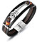 SHIEAGLELD Gitarre Herren Armband,Handgewebtes Mehrschichtiges Lederarmband für Herren, Armbänder für Herren, Edelstahl Magnetverschluss, Exklusiver Schmuckschatulle, Tolle Geschenkidee für Männer