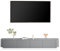 Moderner grauer TV-Ständer mit 2 Schubladen und Regalen, große Medienkonsole, Tisch, TV-Schrank für Wohnzimmer, 300 cm breit