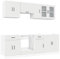 vidaXL 8-TLG. Küchenschrank-Set Kalmar Weiß Holzwerkstoff, Küchenzeile Einbauküche, Schrank-Set, Unterschrank, Küchenschrank, Hängeschrank
