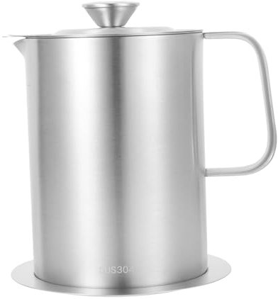 MAGICLULU Barattoli Per Da Cucina Da 1500 Ml in Acciaio Inox Con Coperchio A Prova Di Perdite Per Da Cucina Aceto E Salsa