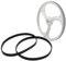VZU 2er-Pack 8-Zoll Bandsägen Gummiband, Rutschfester Holzbearbeitung Bandsäge Gummiband Säge für Einhell Scheppach HBS20-Bandsäge-Scrollrad(8 inch, 205 mm, Schwarz)