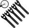 LPZMPZ Konusschlüssel Set Fahrrad Nabenschlüssel Konusschlüssel 13/14/15/16/17 mm Satz Konenschlüssel Cone Wrench Kegelschlüssel für Fahrrad Kohlenstoffstahl Kegel Schraubenschlüssel Nabe Achse