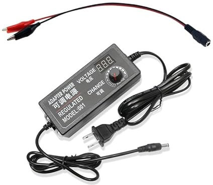 KKCZOFMJ Transformateur Haute Tension 3V 5V 12V 24V 36V 2A 3A 5A 10A DC, Adaptateur réglable, connecteur à Clip Femelle for CCTV(EU-3V-24V-5A)