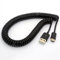 USB Typ C Kabel Coiled Spring Spiral Typ-C Stecker auf USB 2.0 Ein Stecker Verlängerungskabel Data Sync Ladegerät Lead(3 Meter)