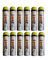 Lot de 12 bombes Soppec traceur de chantier fluo Jaune 500 ml