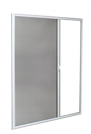 Mosquitera enrollable lateral de aluminio 220x130 cm, color blanco