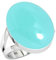 Jeweloporium 925 Silber Ringe für Damen Aqua Chalcedon mit Stein Handgefertigt Silber Ringe Größe 62(19.7) Valentinstag - Geschenk Mode Schmuck