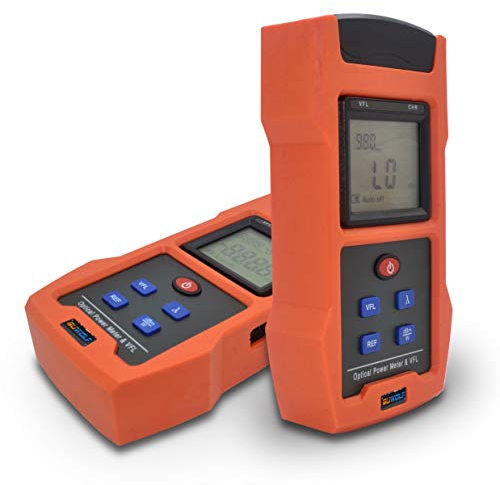 SUWOLF -50dBm~+26dBm FTTH Hochpräziser Glasfaser Optischer Leistungsmesser/Optical Fiber Power Meter,850nm~1625nm Optisches Leistungsmessgerät mit 30mW VFL(PMV673-30)