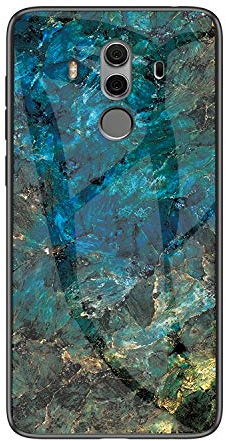 MadBee Funda para Huawei Mate 10 Pro [con Protector de Pantalla],9H Cristal Templado [Mármol] [Resistente a los Arañazos] + Borde de TPU Silicona Suave Fundas Case Cover (Mármol#3)