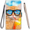 Toucasa Cover per Huawei Mate 10 Lite,Flip Caso Custodia [Creativo Dipinto] PU Pelle Portafoglio Unico Sottile Funzione TPU Antiurto Flip Cover a Libro per Huawei Mate 10 Lite (Bere Gatto)