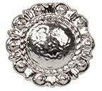 Tini - Shirts 2er Set Conchos zum Schrauben - Western - Schmuck - Sattler : Concho - Kopfstück Gürtel Nieten Farbe: Silber Concho - Grösse ca.: 2,5 cm