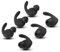 angwang In-Ear-Ohrstöpsel, weiche Silikon-Hülle, Ohrbügel, Ersatz für Hua-wei xSport/Honor AM61 Sport-Bluetooth-Headset, S/M/L, Schwarz, 6 Stück