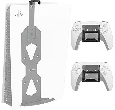 VIVO Steel Wall Mount Bracket Designed for PS5 Gaming Console, Vertical Display for PlayStation 5, Open Design, Black, MOUNT-PS5B