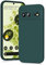 YATWIN Silicone Case for Google Pixel 6 5G, Soft-Touch, Shockproof, DustProof, Antiskid Full Body Armour Phone Cover for Google Pixel 6 5G - Dark Green