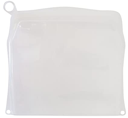 pandoo Sacs réutilisables en silicone | Sacs de congélation alimentaires | Passe au lave-vaisselle et au micro-ondes | Sacs à légumes durables et stockage | Sacs en silicone pour l'hygiène | 1500 ml