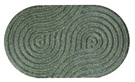 WYE Seifenschale |Zen| Lavendelblatt-Grün nachhaltig - Soap Dish/Seifenhalter/Schwammhalter Küche - Design Seifenablage spülmaschinenfest 12 x 7 x 1 cm