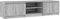 vidaXL TV Schrank Lowboard TV Möbel Tisch Board Sideboard Fernsehschrank Fernsehtisch HiFi-Schrank Grau Sonoma 140x40x35,5cm Holzwerkstoff
