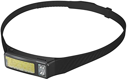 CUPO Stirnlampe LED Wiederaufladbar USB-C Wiederaufladbare 300 Lumens Superhell Sensor 7 Modi Kopflampe, IPX4 Waterproof LED Lightweight Perfect for Jogging,Hiking,Camping,Cycling,Fishing (Schwarz )