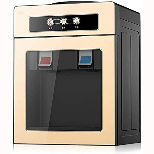 Erogatore di Acqua da Tavolo Intelligente Multifunzione 220V Fontana per Acqua Potabile Elettrica Fredda/Calda/Ghiaccio, per Dormitorio Home Office, Risparmio Energetico,Giallo Present