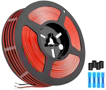 Flexible Silikon-Elektronikdraht-THUN-CT 2,07 mm² 14AWG-12m(6m schwarz und 6m rot) mit niedrigem Widerstand und hoher Temperaturbeständigkeit