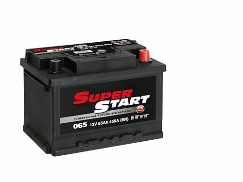 Super Start 065 12V 55Ah 450A Car, Van & SUV Replacement Battery | Maintenance Free, Vibration & Shock Resistant, Enhanced Safety Features, Fully Charged & Ready to Fit