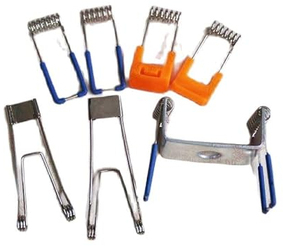 Halterung mit fester Feder, Clips, Federclip, mit Ummantelung, für LED-Deckenleuchte, DIY, Allee, Licht, Kristall, Spot, Downlight, Wandleuchte, B-Orange Spring, 40 mm