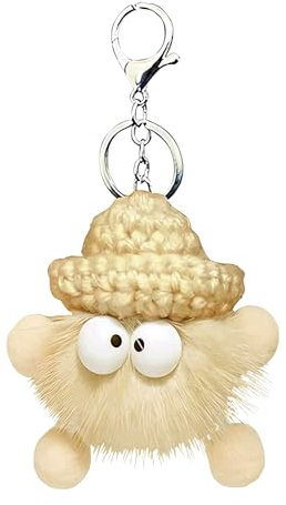 Giugio Schlüsselanhänger with Niedlich Weicher Plüsch, Schlüsselanhänger Auto Anhänger, Schlüsselanhänger Personalisiert, Rucksackdekorationen, Handtaschendekorationen für Damen Mädchen (Khaki)