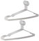 JXQGQ Robuste Metall-Kleiderbügel aus Edelstahl, Diebstahlschutz, Sicherheits-Kleiderbügel, geschlossene Schlaufe, Kleiderbügel, für Hotels und Gastgewerbe, 41,9 cm, 20 Stück