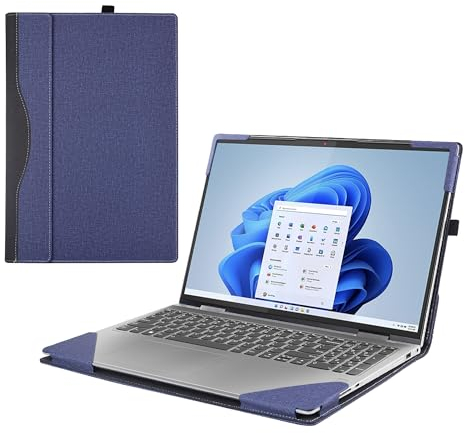 RUNMEIJIA Laptop-Hülle für Lenovo Yoga 9i 14 (IAP7/IAP8) 2-in-1 Gen 8/7 (2023/2022) und Yoga 9 14IRP8/14IAP7 und Yoga Air 14c IAP7 Laptoptasche Computertasche Schutz PU Hülle (blau)