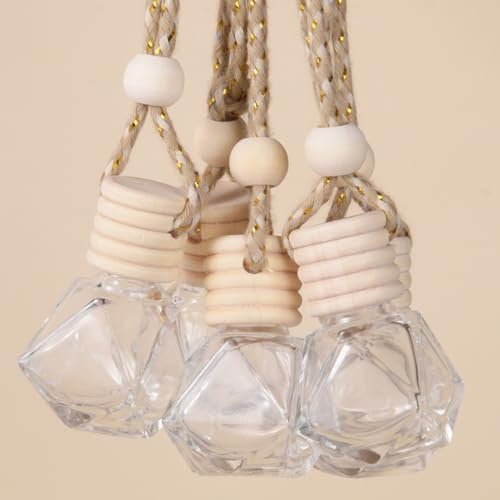 5Pcs Diamond Car Diffuser Bottles, 8 ml, Refillable Car Air Freshener for Men, Home, Office