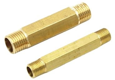 1 raccord de Tuyau en Laiton de 59 mm de Long avec Filetage mâle G1/8 G1/4 G3/8 G1/2(3/8)