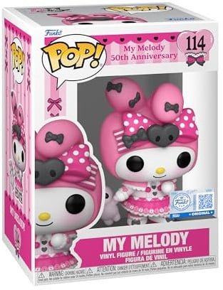 Funko POP! Sanrio: Hello Kitty - Kuromi 20th - My Melody | Offizielles Anime Merch - Vinyl Sammelfigur als Regal Deko - Geschenkidee zum Geburtstag für Fans und Sammler