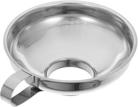 DECOMELODY Stainless Steel Funnel for Kitchen Use Wide Mouth Canning Funnel for Filling Jars