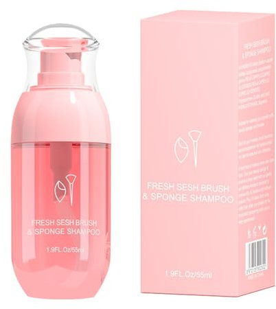 Hoxfly Nettoyant pour Brosse à Maquillage, 55 ml Nettoyant Pour Pinceau de Maquillage, Makeup Brush Cleanser, Liquide Nettoyant pour Pinceaux de Maquillage, Nettoyant pour Outils de Maquillage