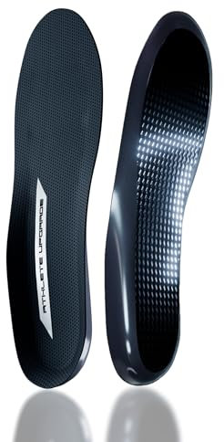 Einlegesohlen aus Carbonfaser – für Sport – Athlete Upgrade® Modell Thunder (EU 43,5–45,5))