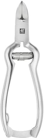 ZWILLING Nail Clippers (with Buffer Spring, Ergonomic Shape, Especially Sharp Blades for Firm Fingers and Toenails), Premium, Silver